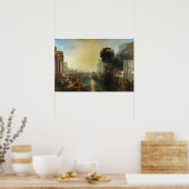 William Turner - Dido bouwt Carthago Poster (Keuken)