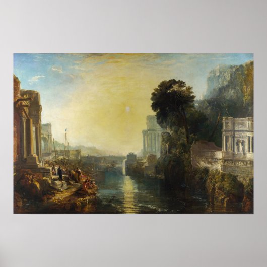 William Turner - Dido bouwt Carthago Poster (Voorkant)