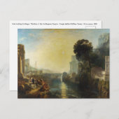 William Turner - Dido gebouw Carthago Briefkaart (Voorkant / Achterkant)