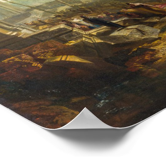 William Turner - Dido gebouw Carthago Poster (Hoek)