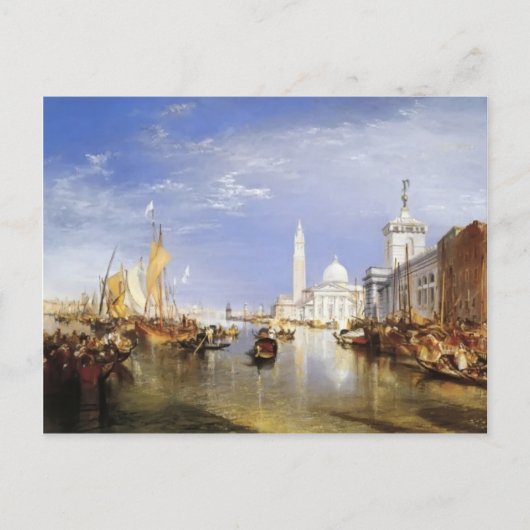 William Turner-Dogana en San Giorgio Maggiore Briefkaart (Voorkant)