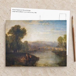 William Turner - Gezicht op Richmond Hill en brug Briefkaart
