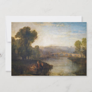 William Turner - Gezicht op Richmond Hill en brug Kaart