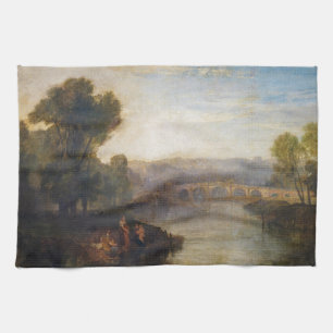 William Turner - Gezicht op Richmond Hill en brug Theedoek