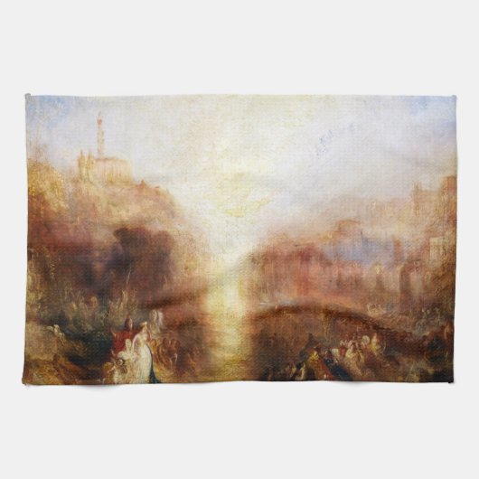 William Turner - Het bezoek aan de Tomb Theedoek (Horizontaal)