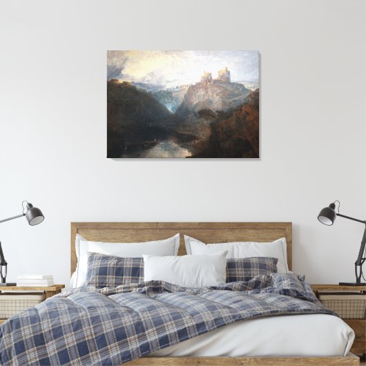 William Turner - Kilgarren Castle, Pembrokeshire Canvas Afdruk (Insitu (Slaapkamer))