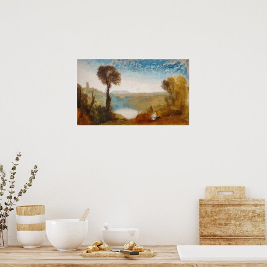 William Turner - Lake Nemi Poster (Keuken)