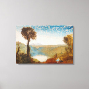William Turner - Meer van Nemi Canvas Afdruk