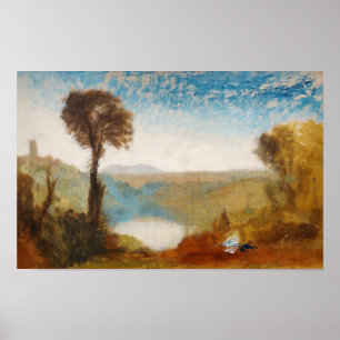 William Turner - Meer van Nemi Poster