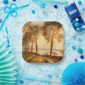 William Turner - Mortlake Terrace Papieren Bordje (Feest)