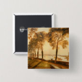 William Turner - Mortlake Terrace Vierkante Button 5,1 Cm (Voorkant /achterkant)
