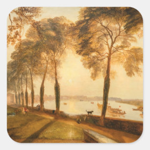 William Turner - Mortlake Terrace Vierkante Sticker
