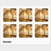 William Turner - Mortlake Terrace Vierkante Sticker (Vel)