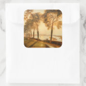 William Turner - Mortlake Terrace Vierkante Sticker (Tas)