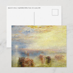William Turner - Nadering van Venetië Briefkaart