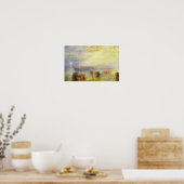 William Turner - Nadering van Venetië Poster (Keuken)