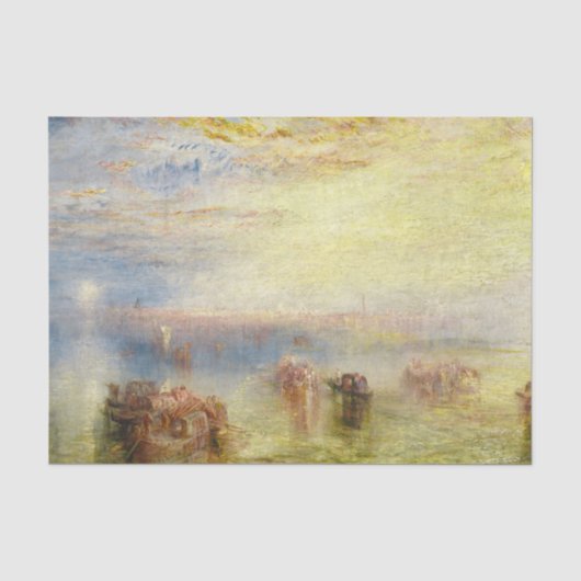 William Turner - Nadering van Venetië Tissuepapier (Voorkant)