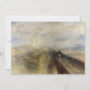 William Turner - Regen, stoom en snelheid Bedankkaart