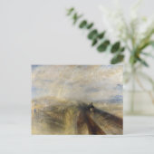 William Turner - Regen, Stoom en Snelheid Briefkaart (Staand voorkant)