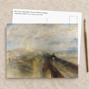 William Turner - Regen, Stoom en Snelheid Briefkaart