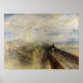 William Turner - Regen, Stoom en Snelheid Poster (Voorkant)