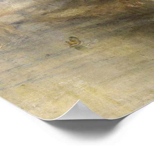 William Turner - Regen, Stoom en Snelheid Poster (Hoek)