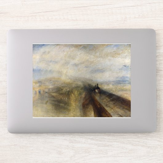 William Turner - Regen, stoom en snelheid Sticker (Computer)