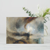 William Turner - Sneeuw Storm Bedankkaart (Staand voorkant)