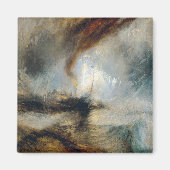 William Turner - Sneeuw Storm Magneet (Voorkant)
