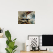 William Turner - Sneeuw Storm Poster (Thuiskantoor)