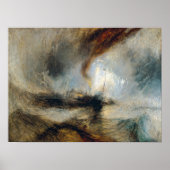 William Turner - Sneeuw Storm Poster (Voorkant)