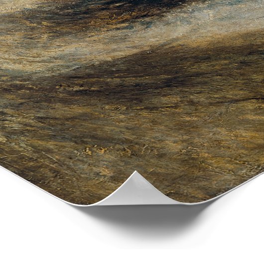 William Turner - Sneeuw Storm Poster (Hoek)