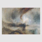 William Turner - Sneeuw Storm Tissuepapier (Voorkant)