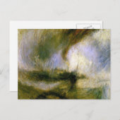 william turner - sneeuwstorm briefkaart (Voorkant / Achterkant)
