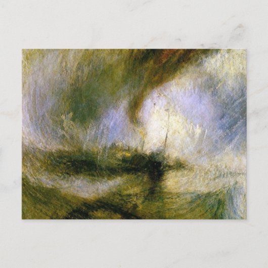 william turner - sneeuwstorm briefkaart (Voorkant)