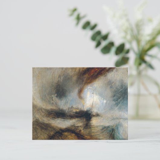 William Turner - Sneeuwstorm Briefkaart (Staand voorkant)