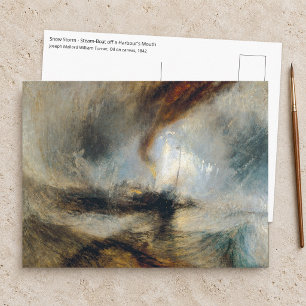 William Turner - Sneeuwstorm Briefkaart