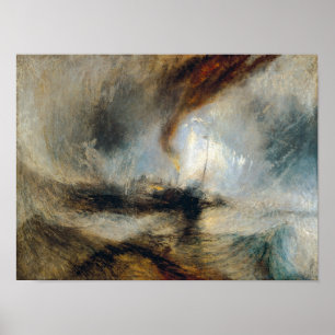 William Turner - Sneeuwstorm Poster