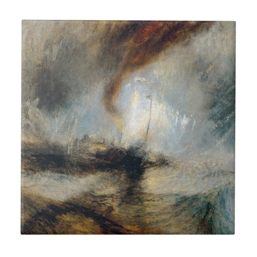 William Turner - Sneeuwstorm Tegeltje (Voorkant)