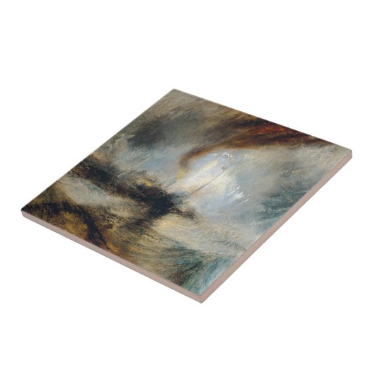 William Turner - Sneeuwstorm Tegeltje (Zijkant)