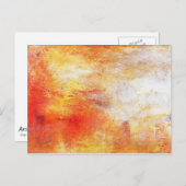 William Turner Sun zet een meer Romanticisme in de Briefkaart (Voorkant / Achterkant)