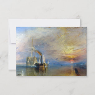 William Turner - The Fighting Temeraire Bedankkaart