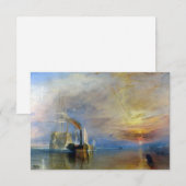 William Turner - The Fighting Temeraire Bedankkaart (Voorkant / Achterkant)