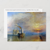 William Turner - The Fighting Temeraire Briefkaart (Voorkant / Achterkant)