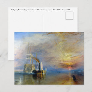 William Turner - The Fighting Temeraire Briefkaart