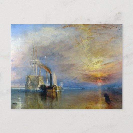 William Turner - The Fighting Temeraire Briefkaart (Voorkant)