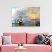 William Turner - The Fighting Temeraire Canvas Afdruk (Insitu (Woonkamer))