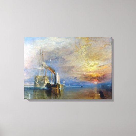 William Turner - The Fighting Temeraire Canvas Afdruk (Voorkant)