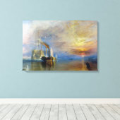William Turner - The Fighting Temeraire Canvas Afdruk (Insitu (Houten vloer))