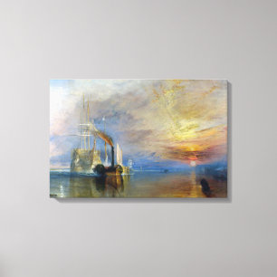 William Turner - The Fighting Temeraire Canvas Afdruk